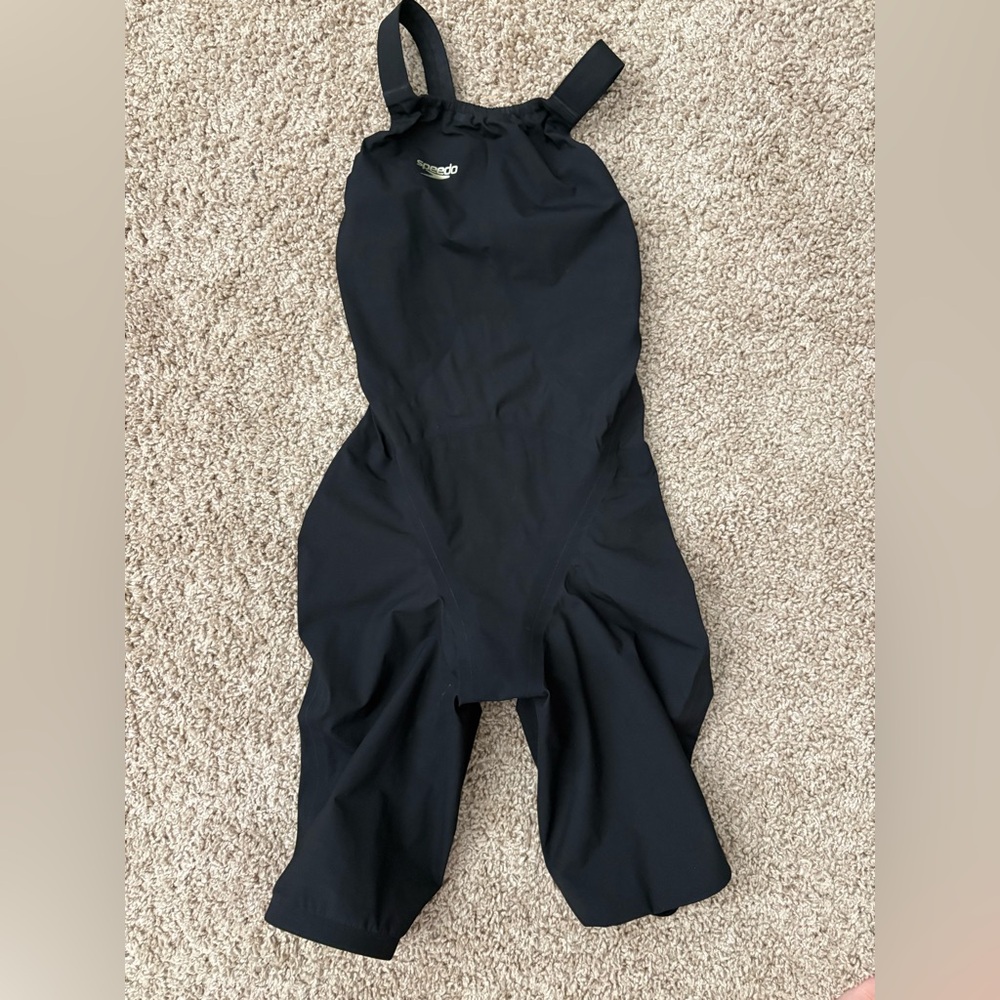 Speedo Black Pure Valor Tech Suit Sz 24